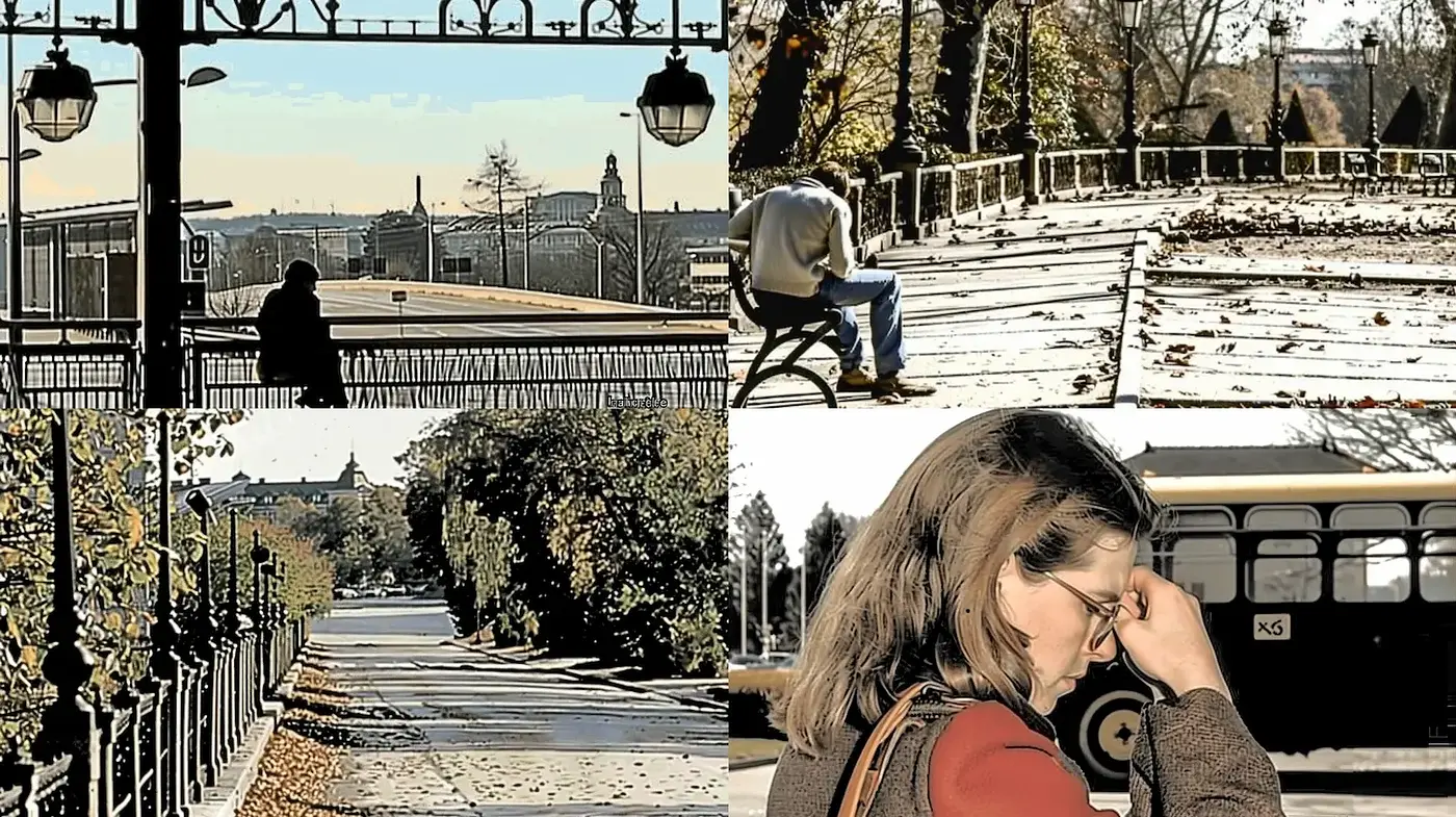 Cinematic and nostalgic urban landscapes with a whimsical touch - Midjourney sref style