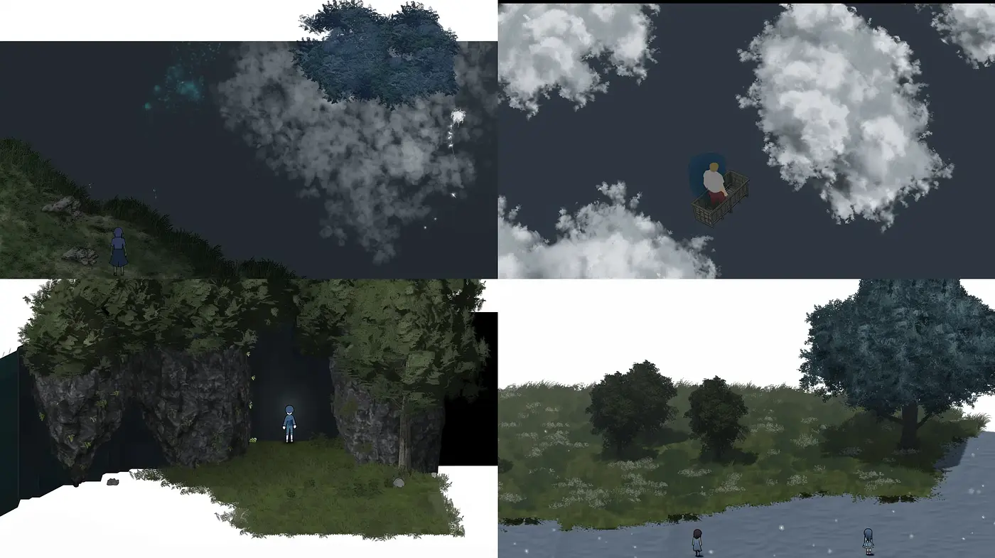 Textured Dreamscape: A Consistent Fable Told in Oil and Pixel - Midjourney sref style