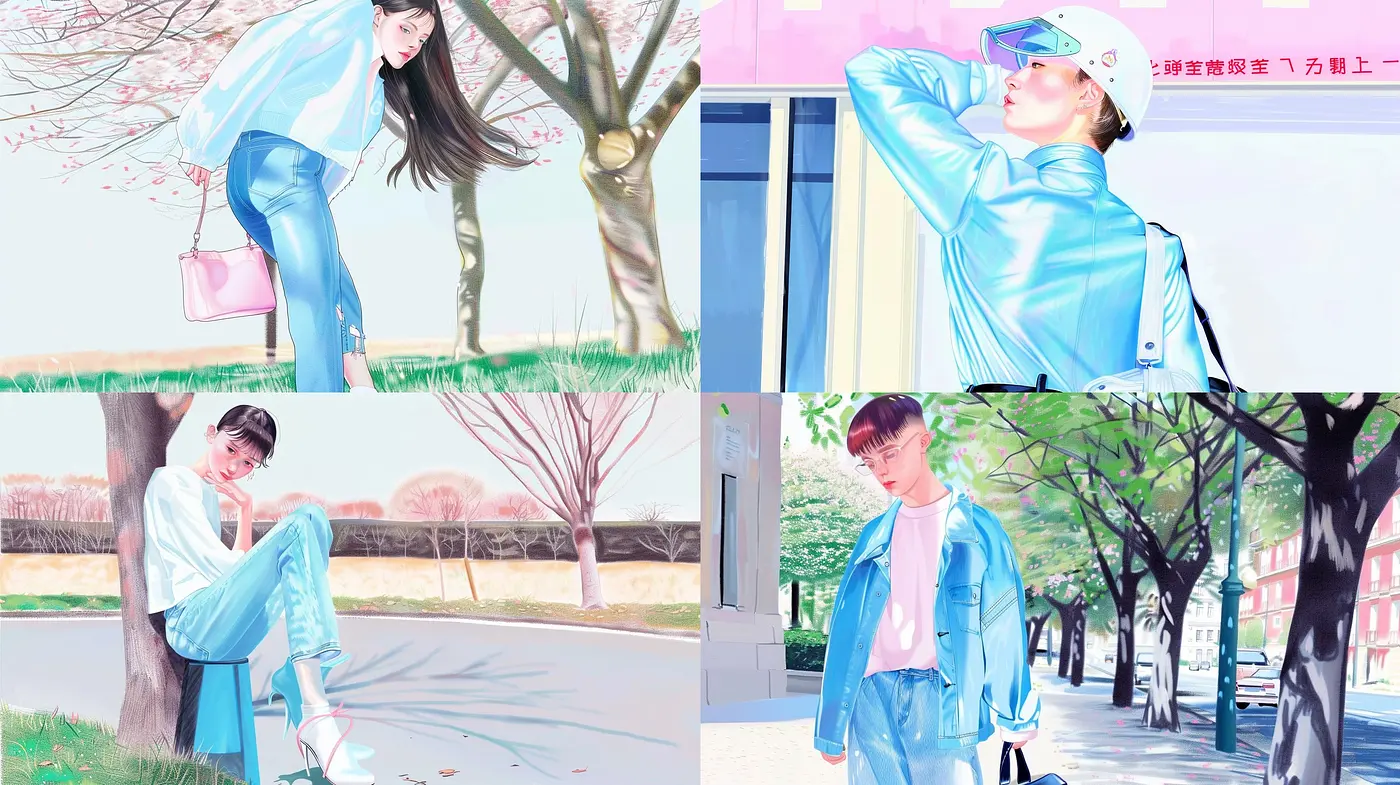 Ethereal Pastel Dreamscape: A Synthesis of Soft Hues and Delicate Illustrative Techniques - Midjourney sref style