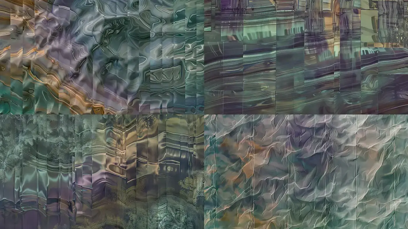 Fluid Abstract Textures with a Mystical Quality - Midjourney sref style