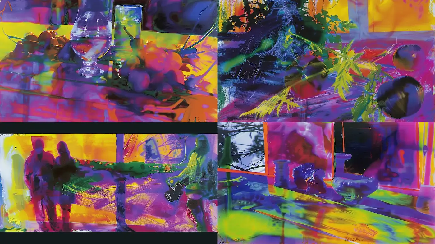 Vibrant and Abstract Interpretation of Everyday Scenes with a Touch of Impressionism - Midjourney sref style