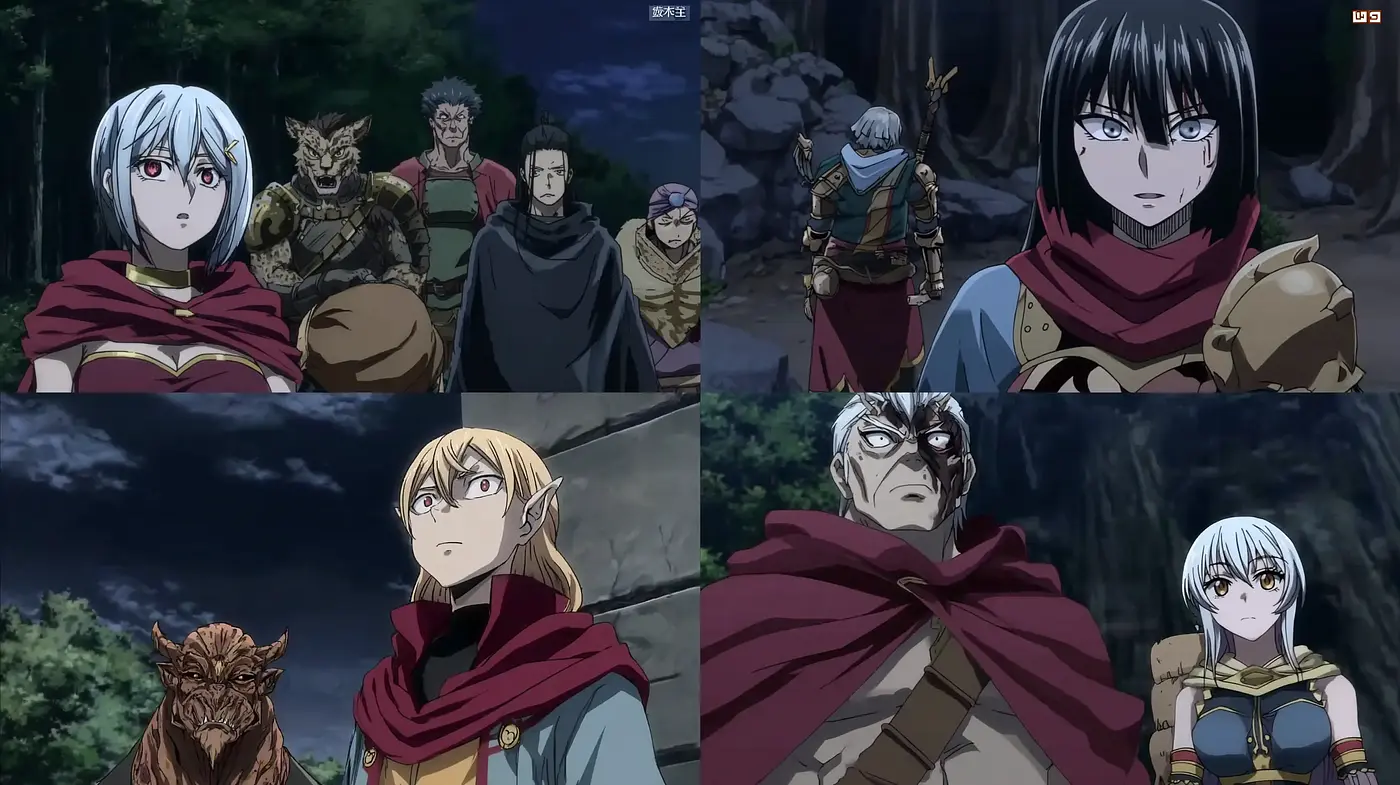 Dark Fantasy Anime Style with Intriguing Character Dynamics and Rich Textures - Midjourney sref style