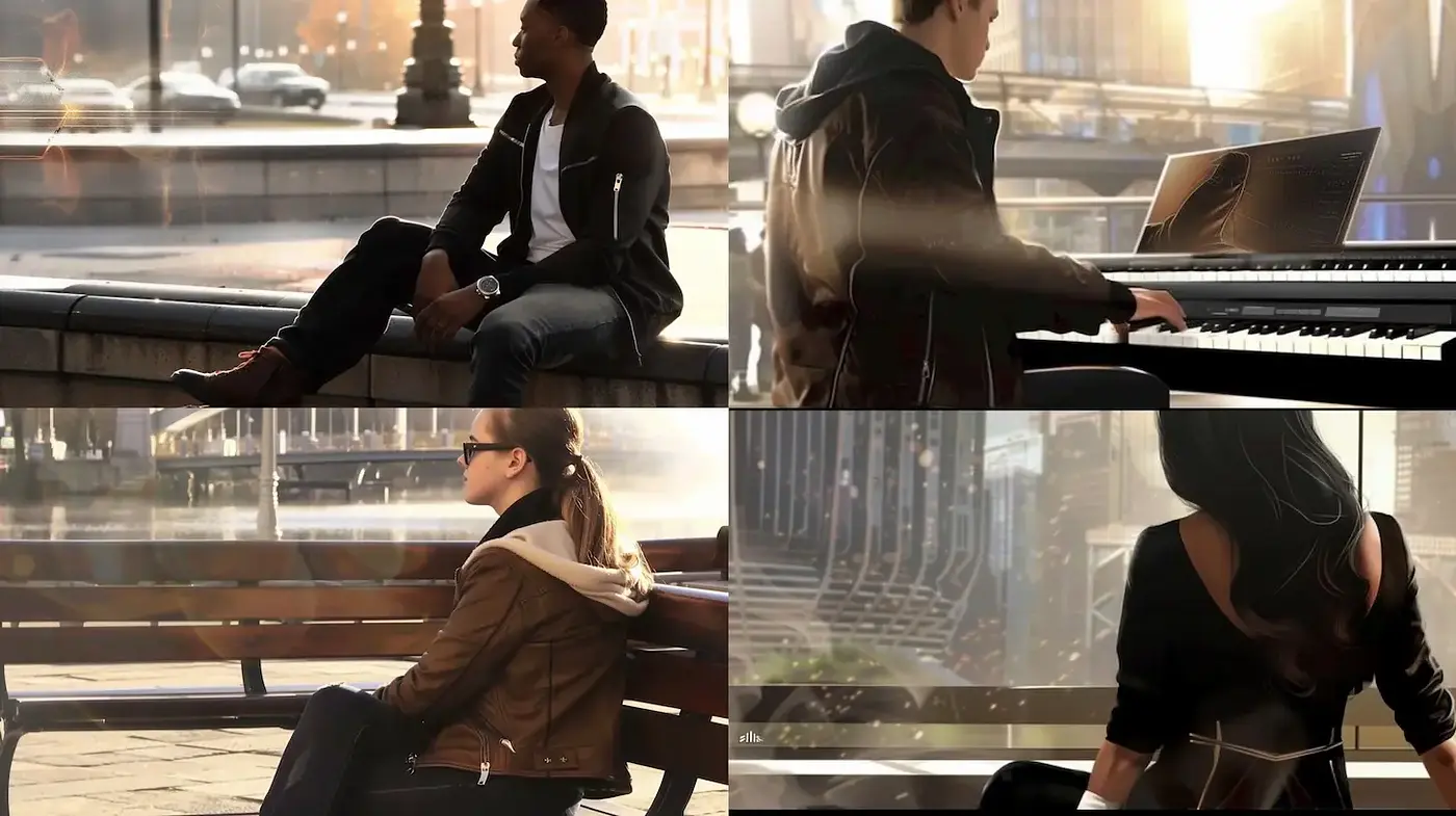Atmospheric Urban Scenes with a Minimalist Approach and Warm Lighting - Midjourney sref style