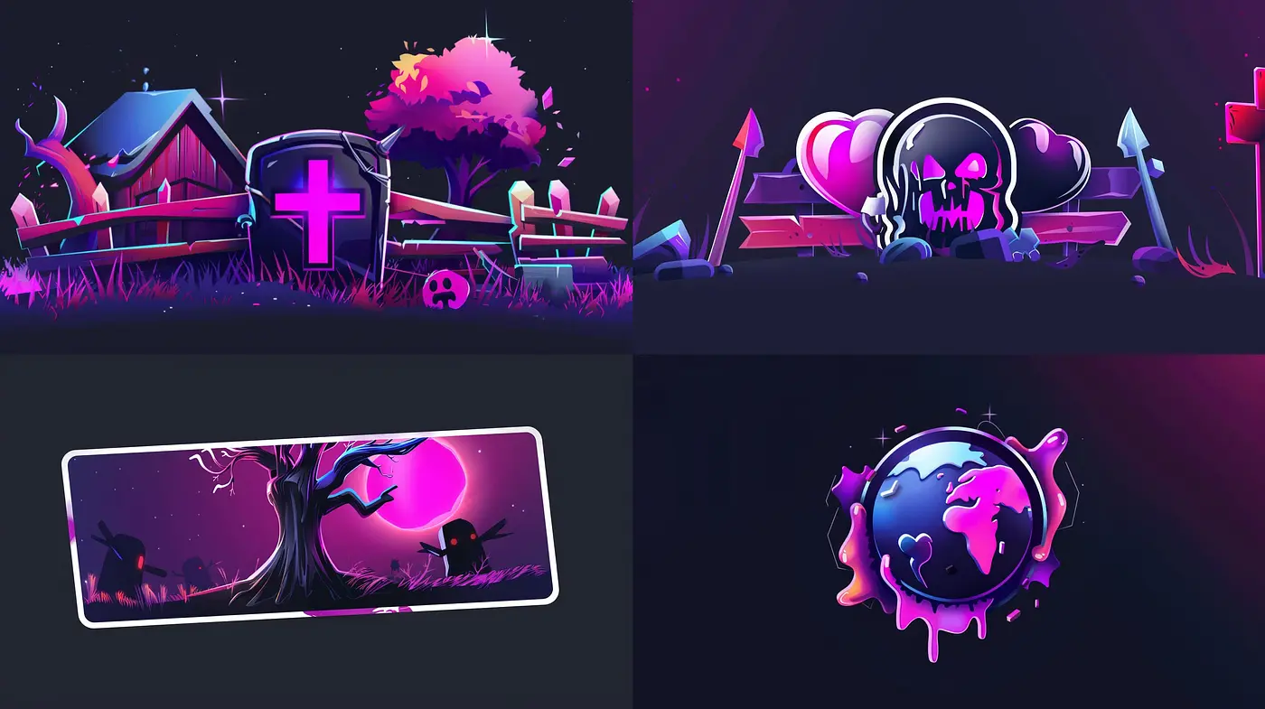 Consistent Synthwave Dreamscape: A Fusion of Vibrant Hues and Retro-Futuristic Aesthetics - Midjourney sref style