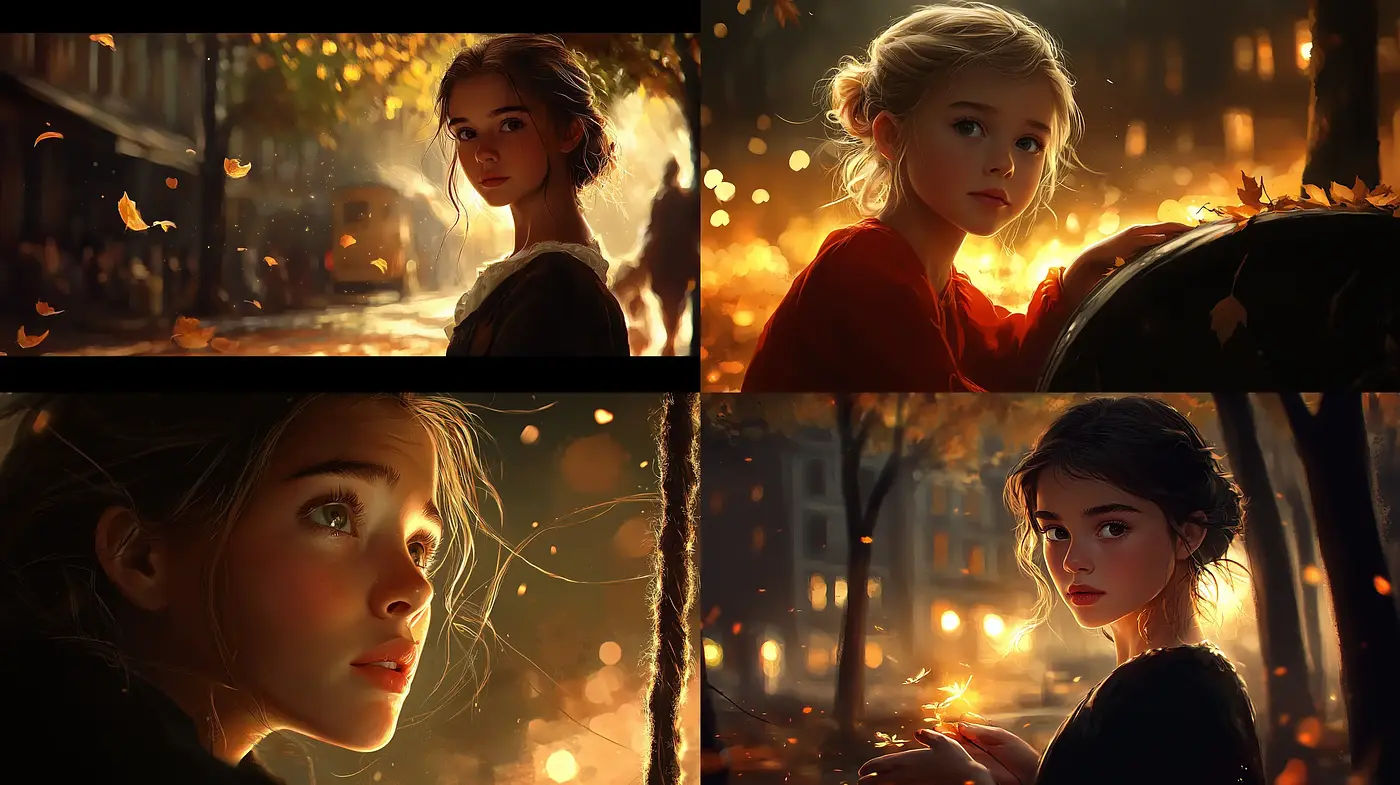 Twilight Ambiance in Autumn: A Harmonious Blend of Warm Tones and Soft Realism - Midjourney sref style