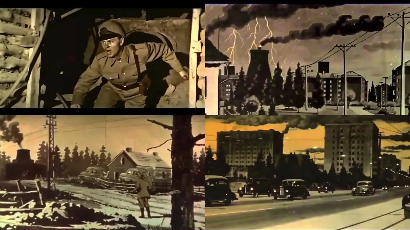 Sepia-Toned Homage to Early Twentieth Century Film Aesthetics - Midjourney sref style