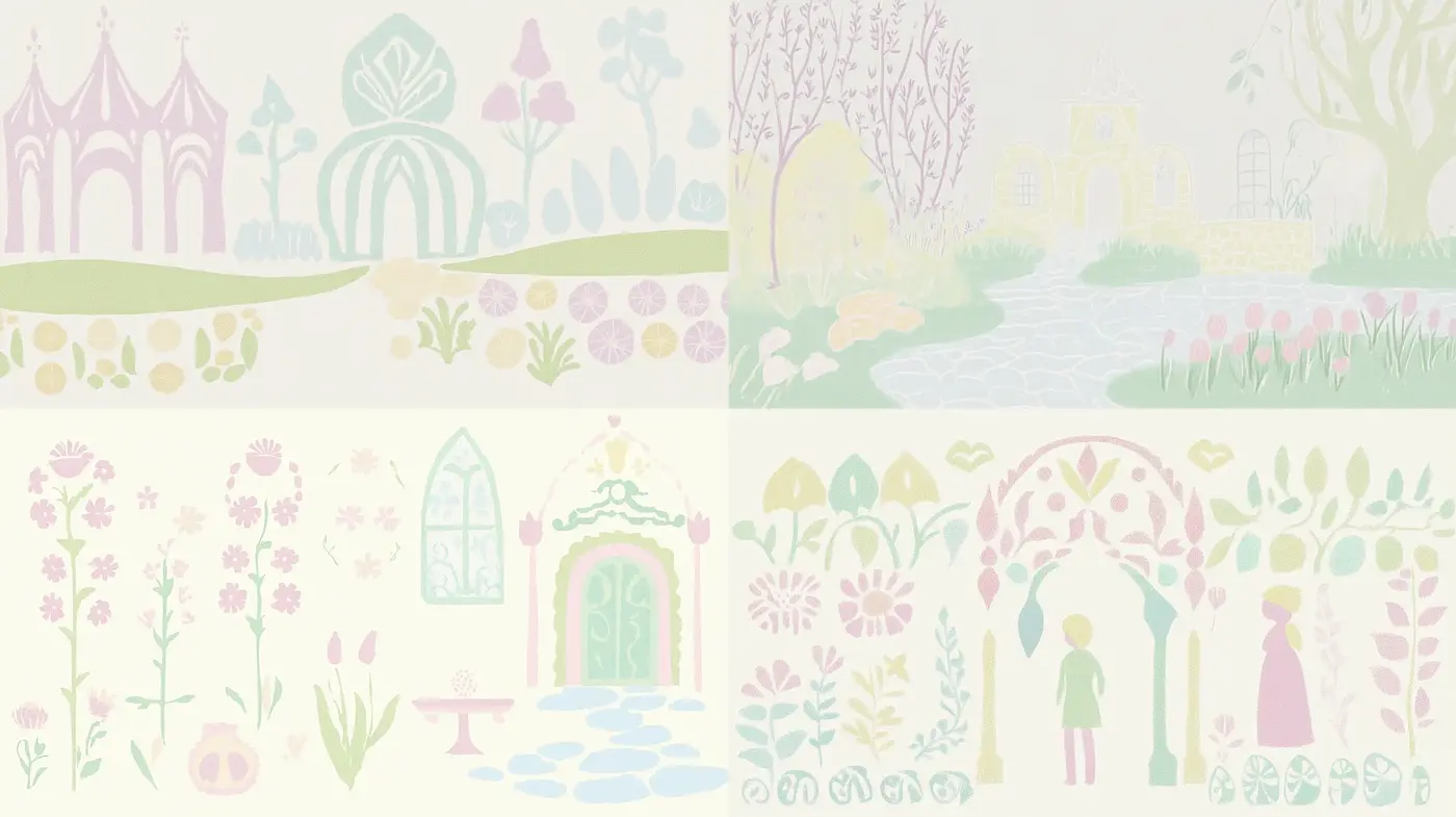 Whimsical Pastel Storybook Illustrations - Midjourney sref style