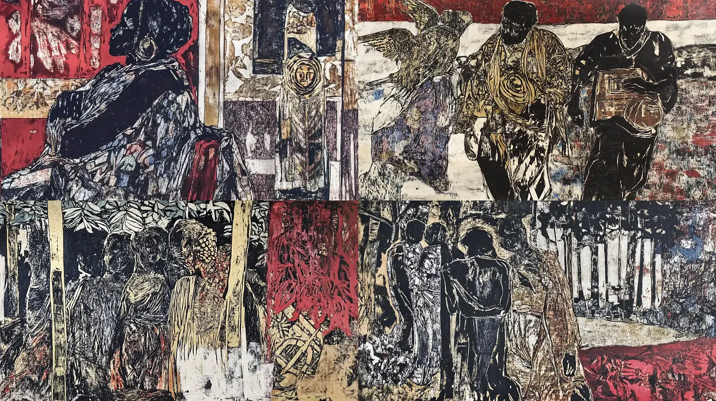 Textured Expressionism with Gritty Urban Aesthetic - Midjourney sref style