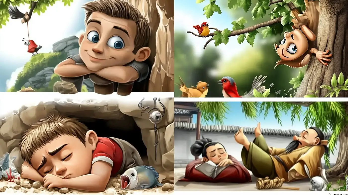 Consistent Whimsical Illustration in a Lighthearted Animated Style - Midjourney sref style