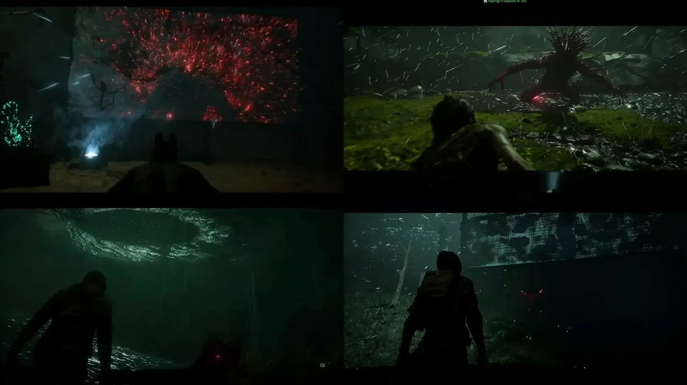 Dark Sci-Fi Tableau with Neon Contrasts and Gritty Textures - Midjourney sref style