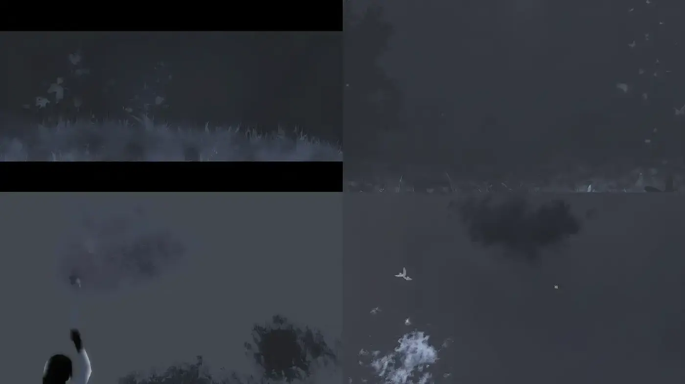 Monochromatic Dreamscape with Ethereal Textural Nuances - Midjourney sref style
