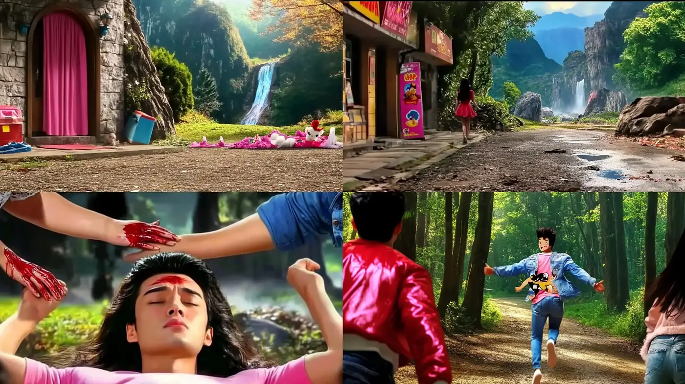 Chromatic Resonance in Hypnotic Naturescapes and Dynamic Human Forms - Midjourney sref style