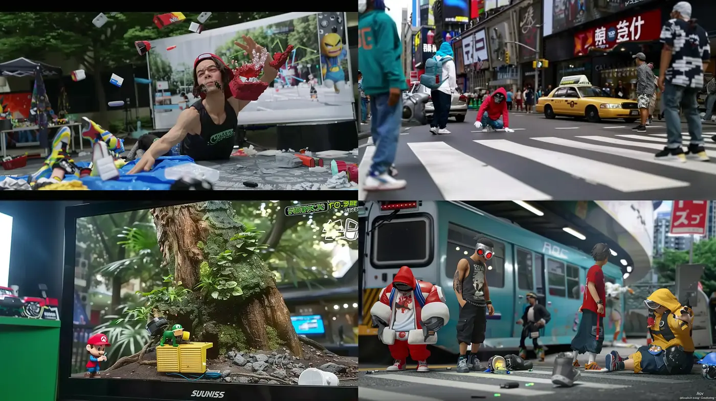 Contemporary Urban Surrealism with a Video Game Twist - Midjourney sref style