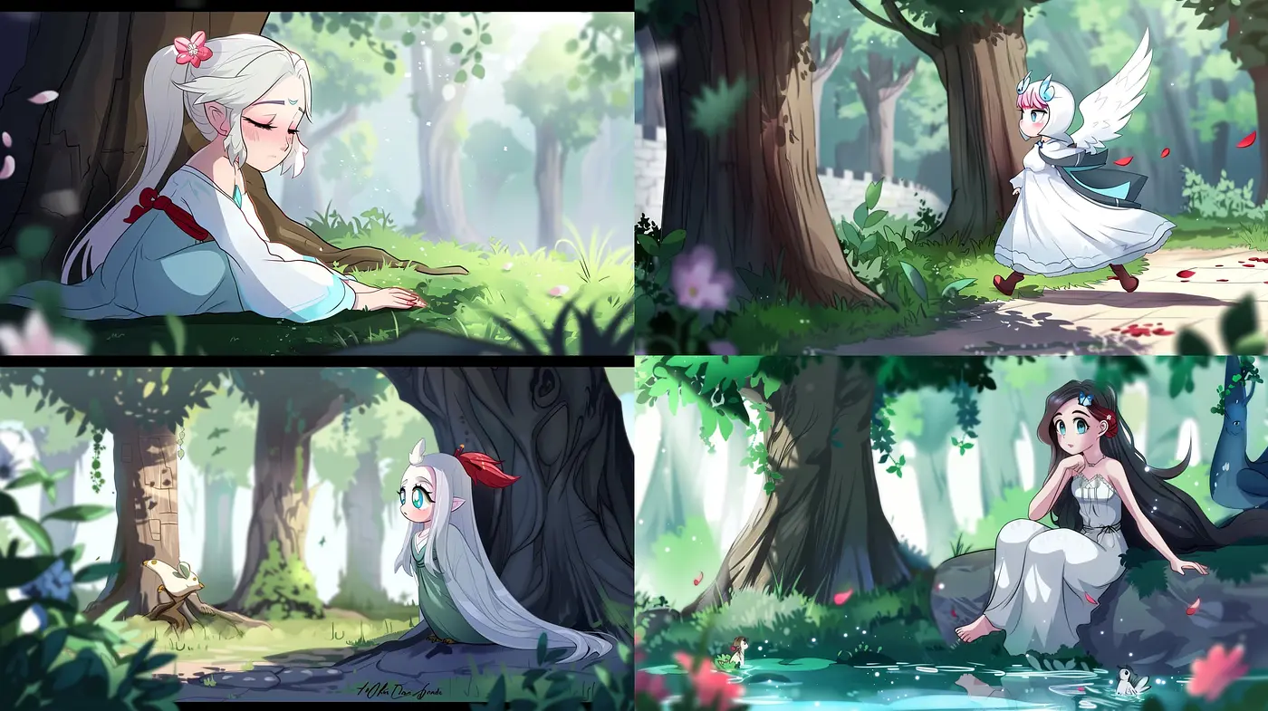 Enchanted Pastel Dreamscapes: A Harmony of Soft Hues and Whimsical Illustration - Midjourney sref style