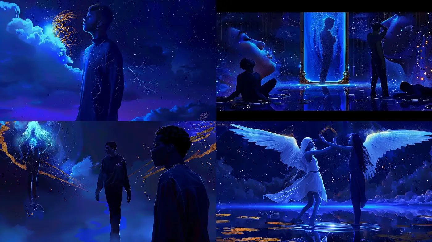 Ethereal Nocturne Visions in Fantasy Hues - Midjourney sref style