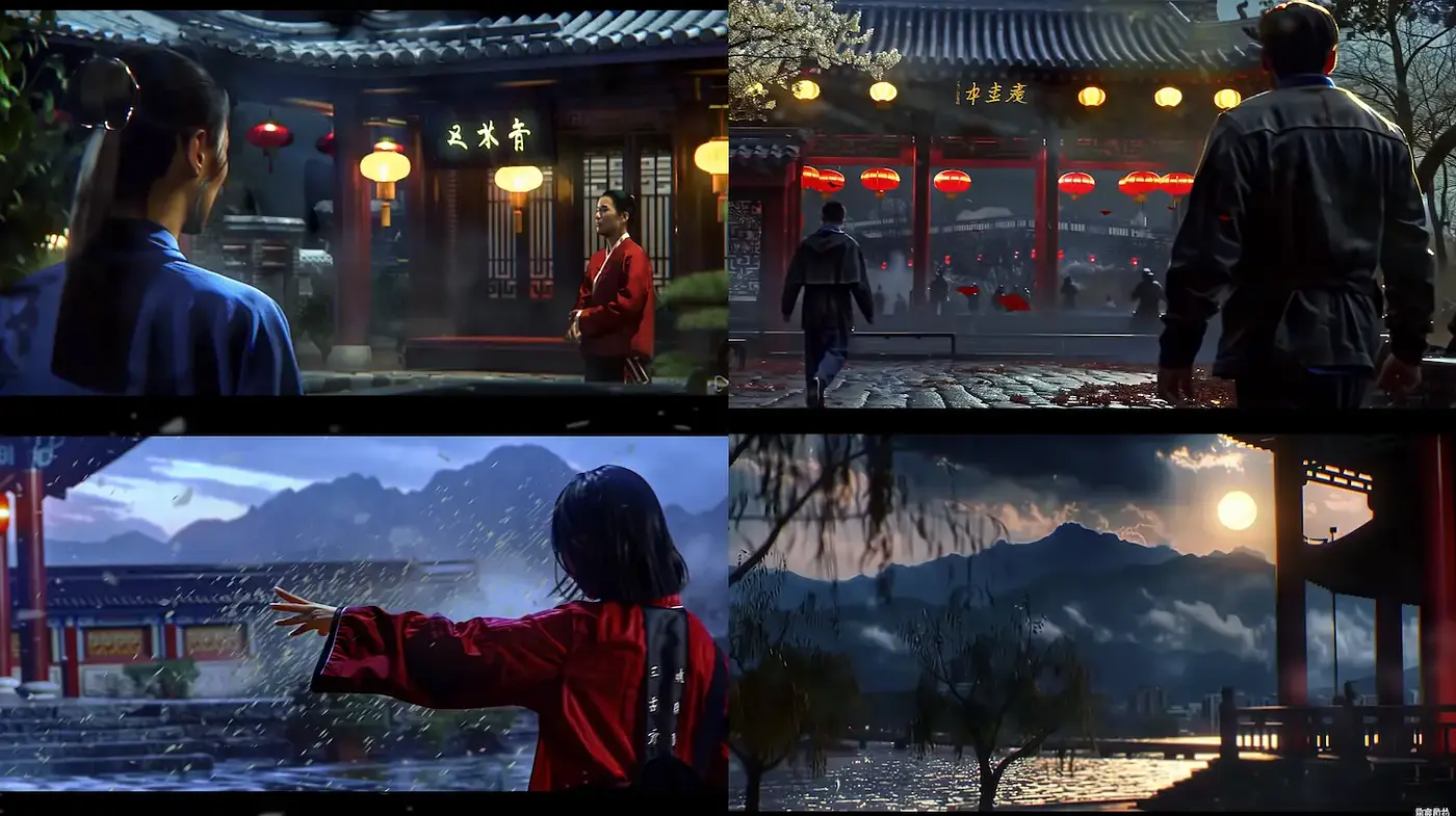Atmospheric and Cinematic Chinese Landscape Illustrations with a Touch of Mystique - Midjourney sref style