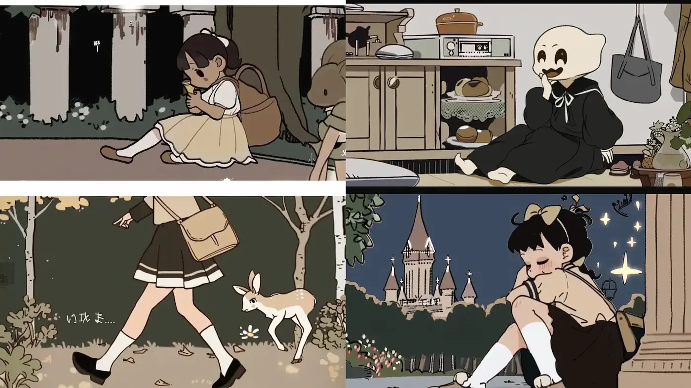 Charming Illustrations with Whimsical and Nostalgic Aesthetics - Midjourney sref style