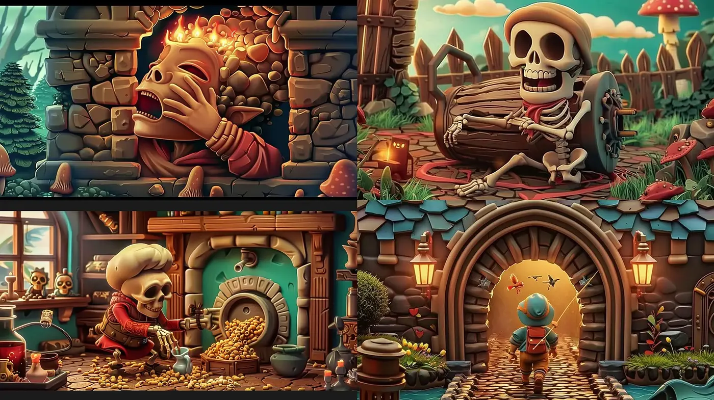 Enchanted Whimsy: A Consistent Fusion of Fantasy and Adventure in Art - Midjourney sref style