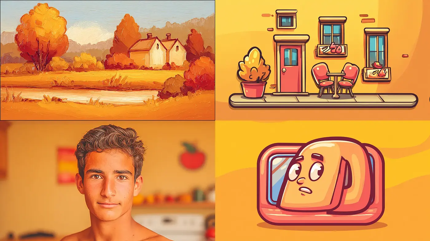 Warm and Inviting Stylization with a Playful Touch - Midjourney sref style