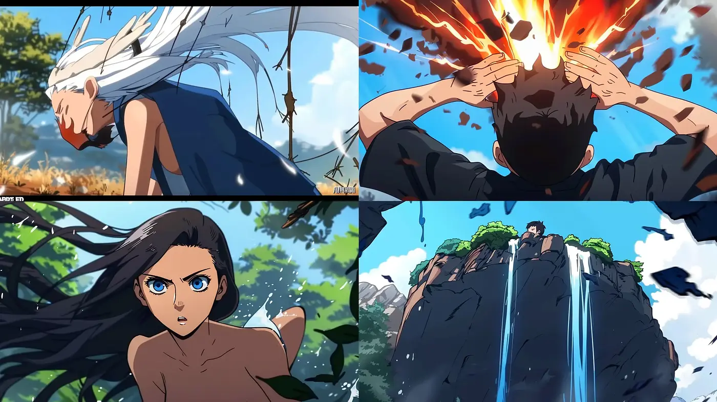 Dynamic Anime-Inspired Digital Artwork Collection - Midjourney sref style
