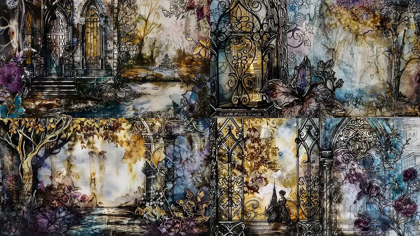 Enchanted and Ethereal Landscape with Intricate Detail - Midjourney sref style