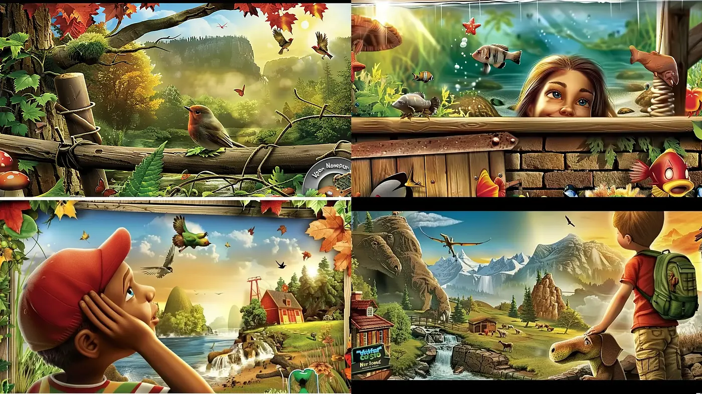 Enchanted Realism: A Journey Through Idyllic Nature in Vivid Detail - Midjourney sref style