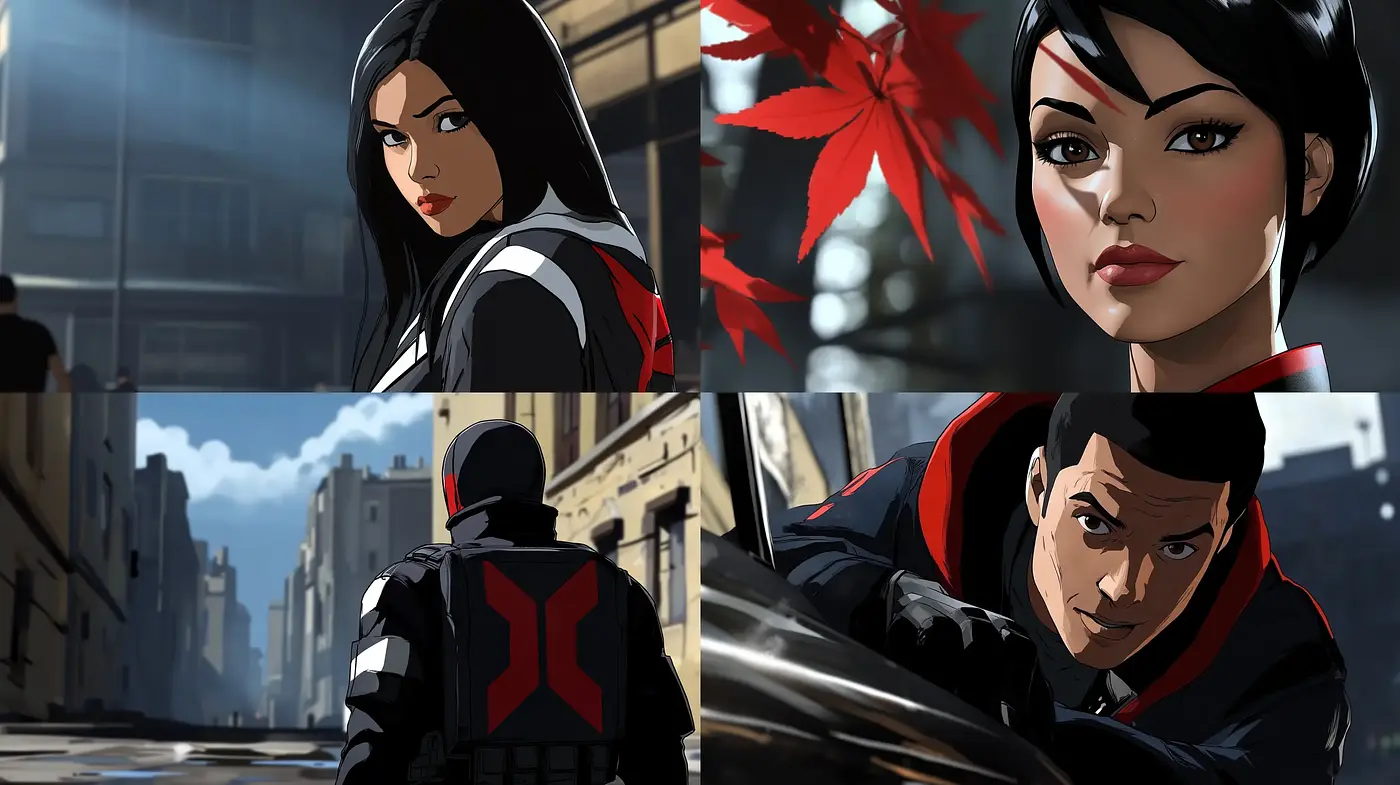 Urban Superhero Tales: A Vivid and Dynamic Comic-Inspired Artistic Fusion - Midjourney sref style