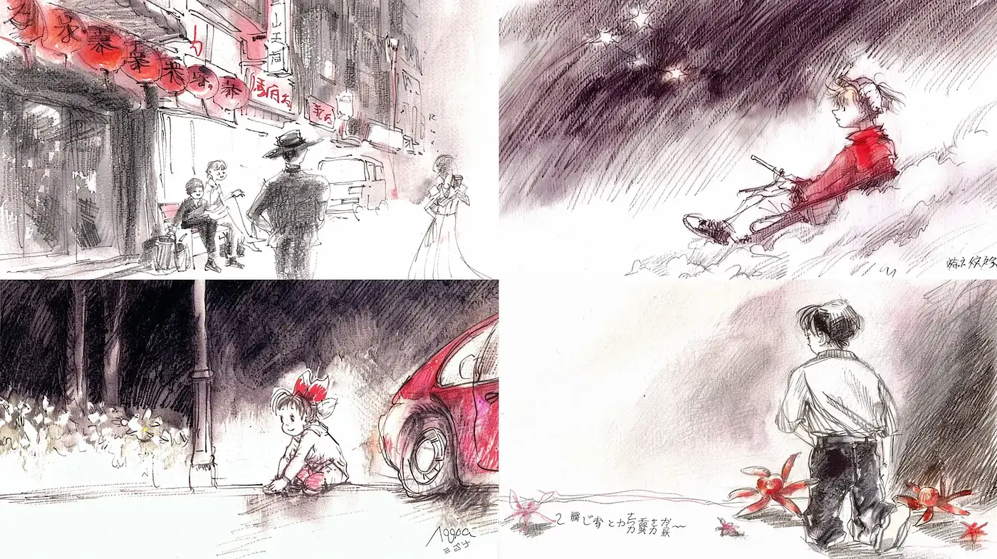 Whimsical Illustrations with a Touch of Nostalgia and Dreamy Elements - Midjourney sref style