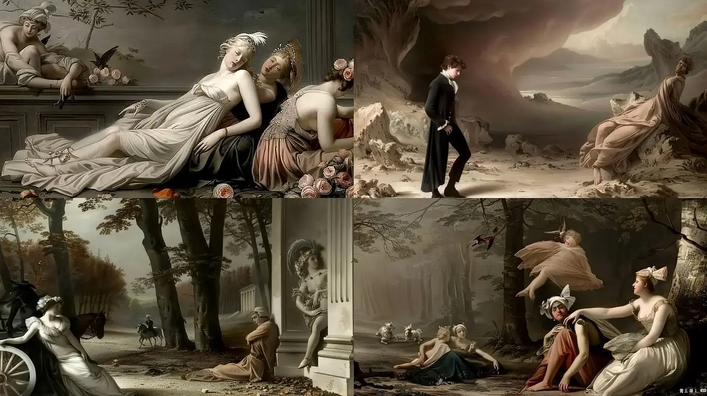 Elegant and Ethereal Romanticism with Subtle Dramatic Undertones - Midjourney sref style