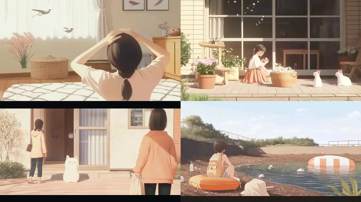 Serene Pastel Harmony: Idyllic Scenes with Soft Textures and Gentle Light - Midjourney sref style