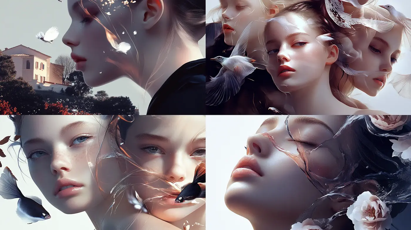 Ethereal Grace: A Dreamlike Fusion of Surrealism and Photorealism - Midjourney sref style