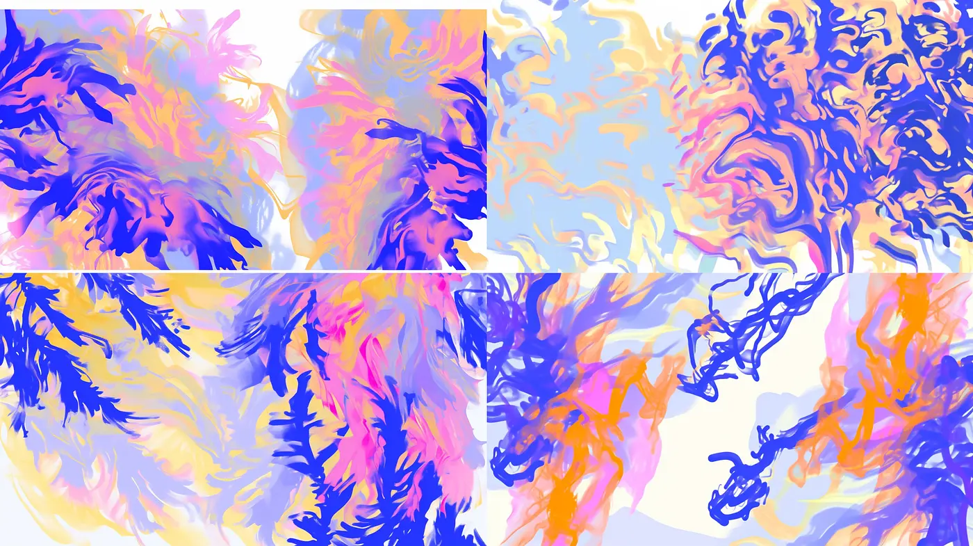 Whimsical Brushstrokes and Pastel Dreamscapes: An Artistic Harmony in Abstract Expressionism - Midjourney sref style