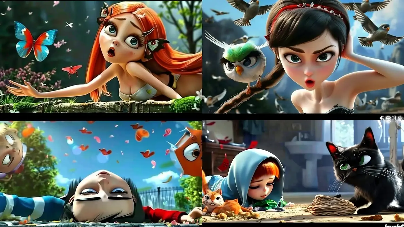 Lively Animated Cinematic Expression: A Study of Vivid Character Emotions and Dynamic Composition - Midjourney sref style