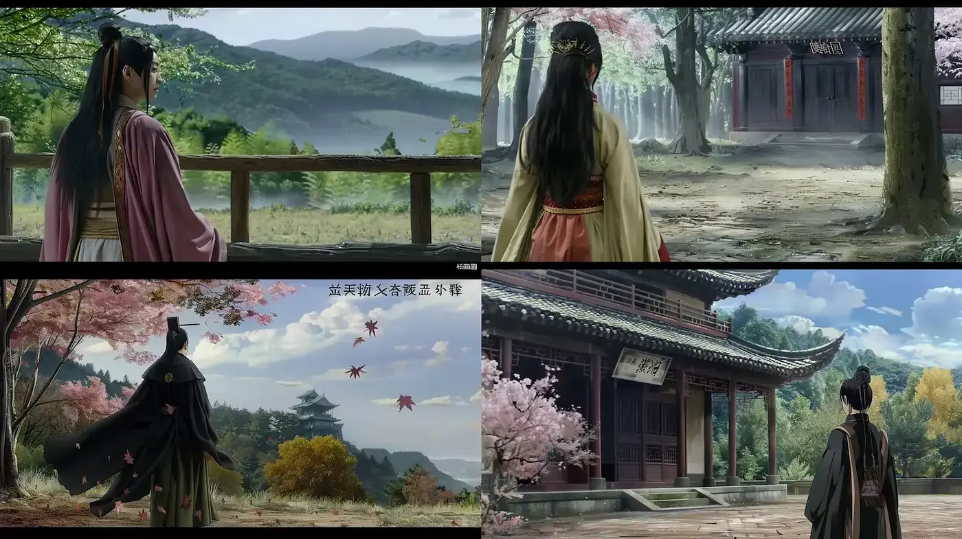 East Asian Historical Drama Panorama - Midjourney sref style