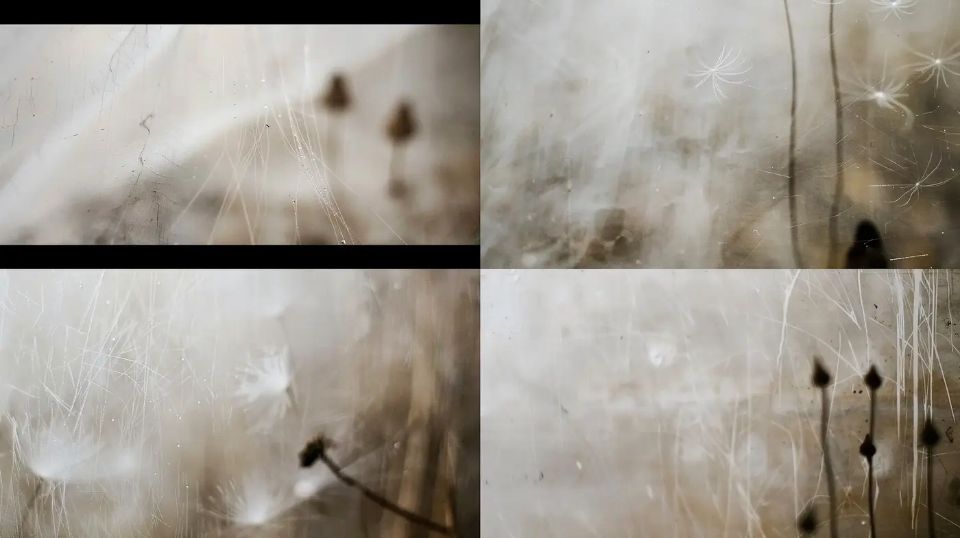 Whispering Dandelion Hues: A Dance of Ethereal Softness and Abstract Impressions - Midjourney sref style