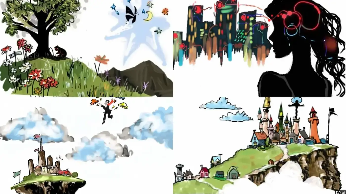 Whimsical and Playful Illustrative Style with a Touch of Fantasy - Midjourney sref style