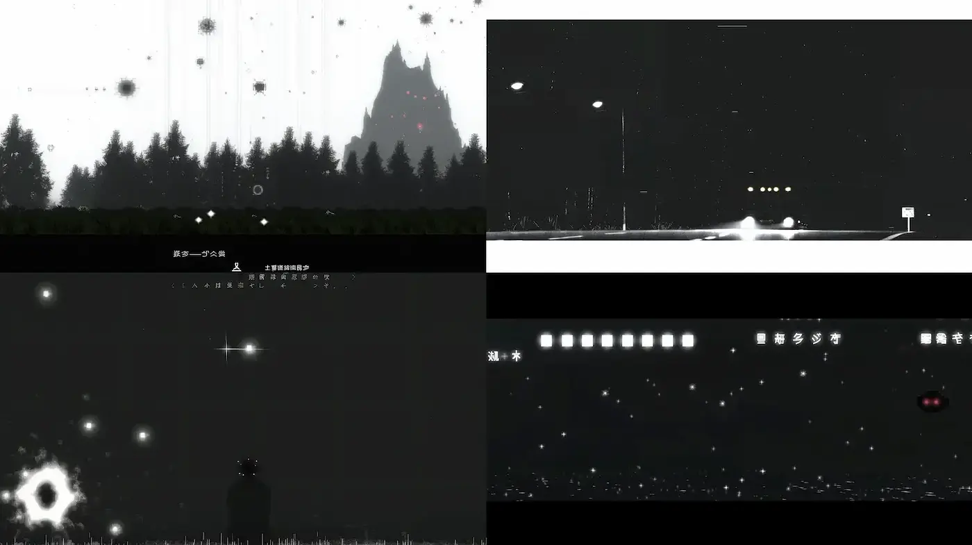 Mysterious and Ethereal Visual Style with Cosmic Elements - Midjourney sref style
