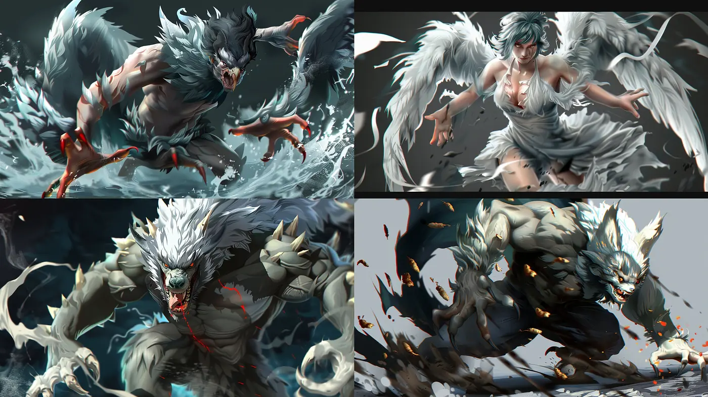Ethereal Dynamism: A Fusion of Fantasy and Motion in Digital Brushwork - Midjourney sref style