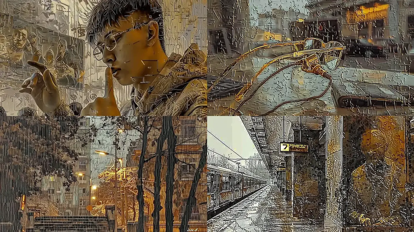 Emotive Urban Scenes with a Nostalgic Touch - Midjourney sref style