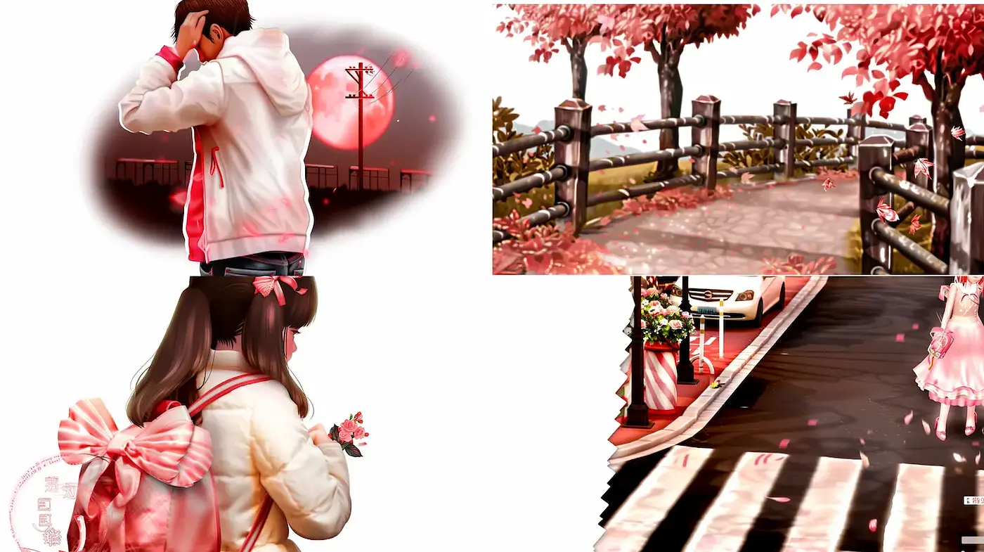Charming aesthetic with soft pastel shades and nostalgic elements - Midjourney sref style