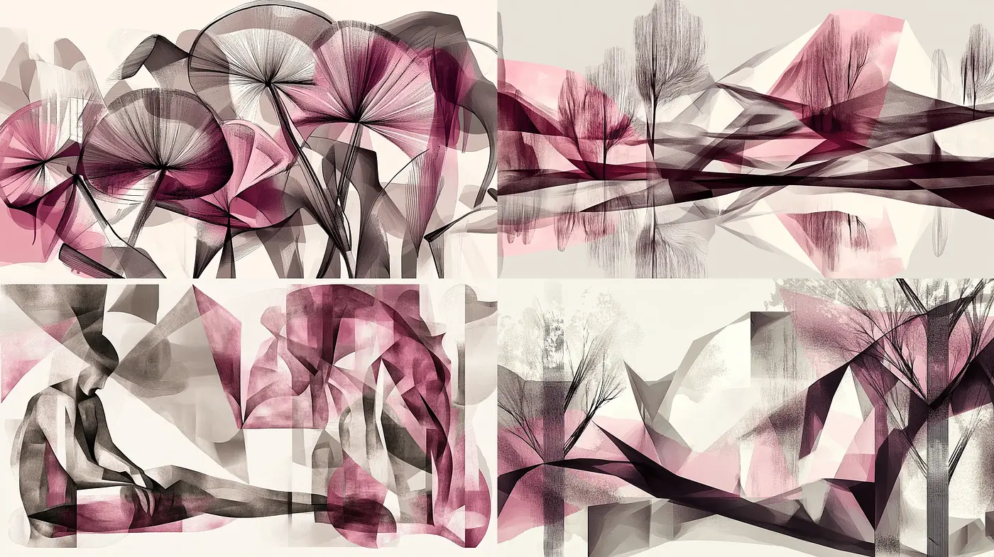 Ethereal Nature Impression: A Harmonious Fusion of Organic Forms and Pastel Tones - Midjourney sref style