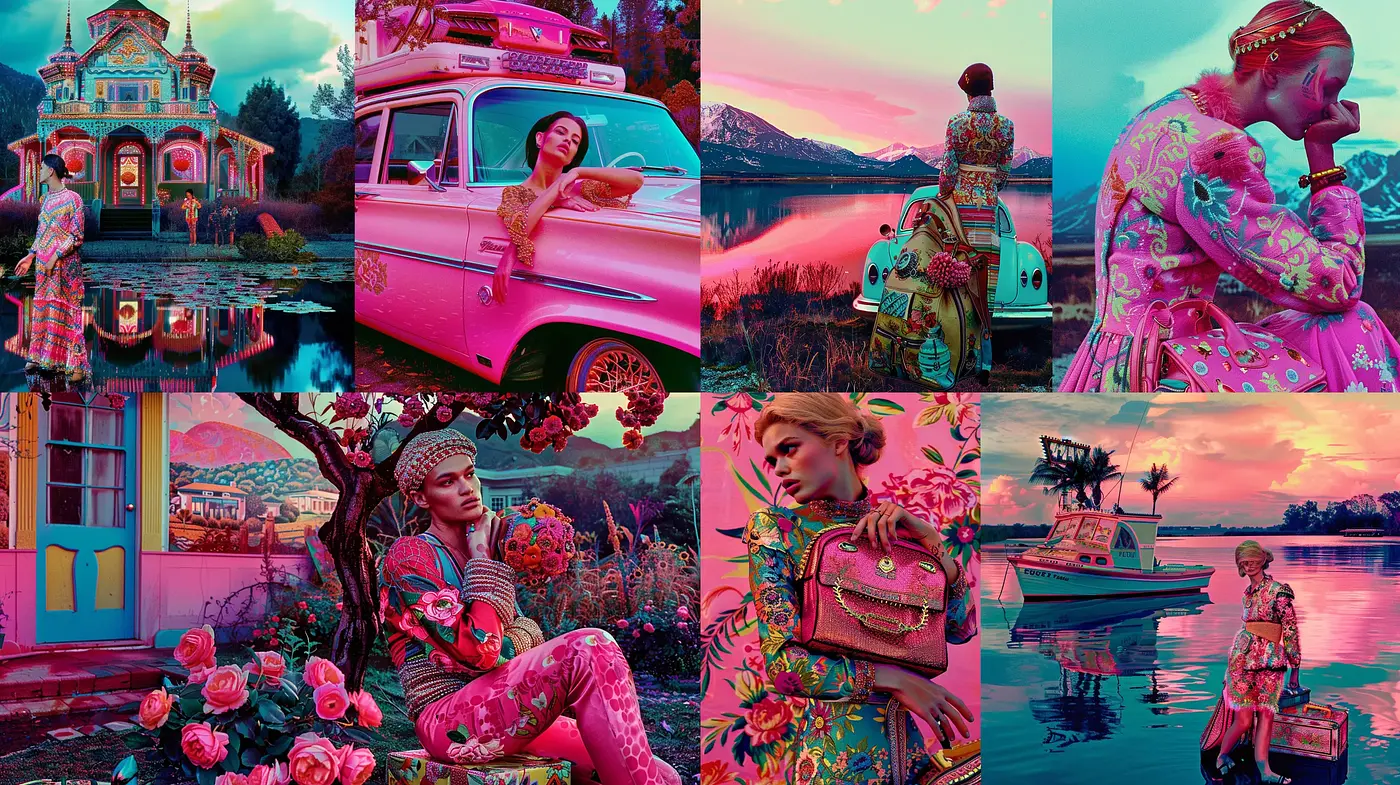 Ethereal Twilight Hues and Surreal Imagery Fusion - Midjourney sref style