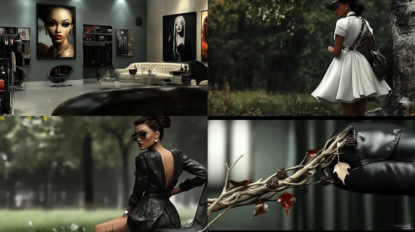 Elegant Noir Cinema Aesthetic with Monochromatic Allure - Midjourney sref style