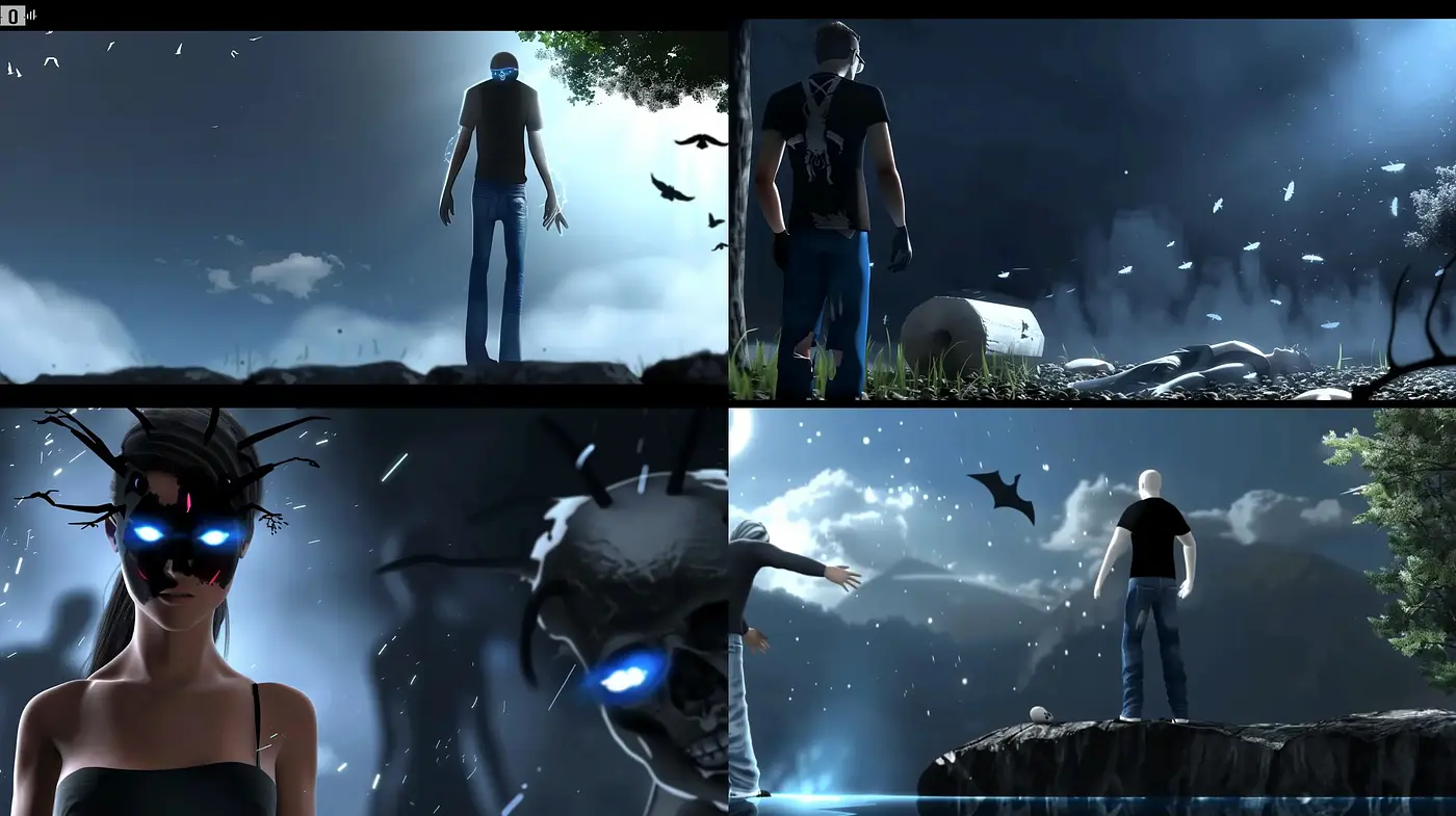Ethereal Nocturnal Dreamscape with Luminescent Accents - Midjourney sref style
