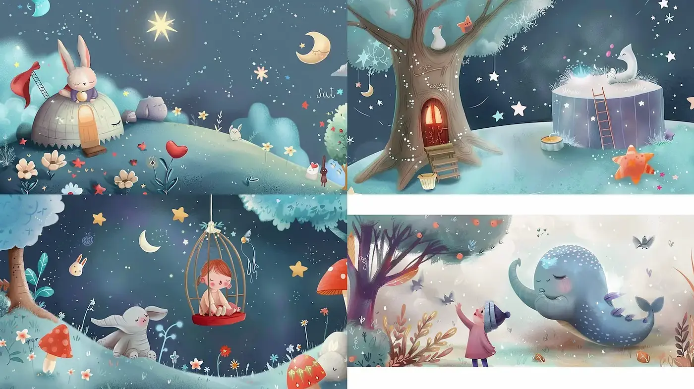 Whimsical and Enchanting Illustrations Full of Charm and Fantasy - Midjourney sref style