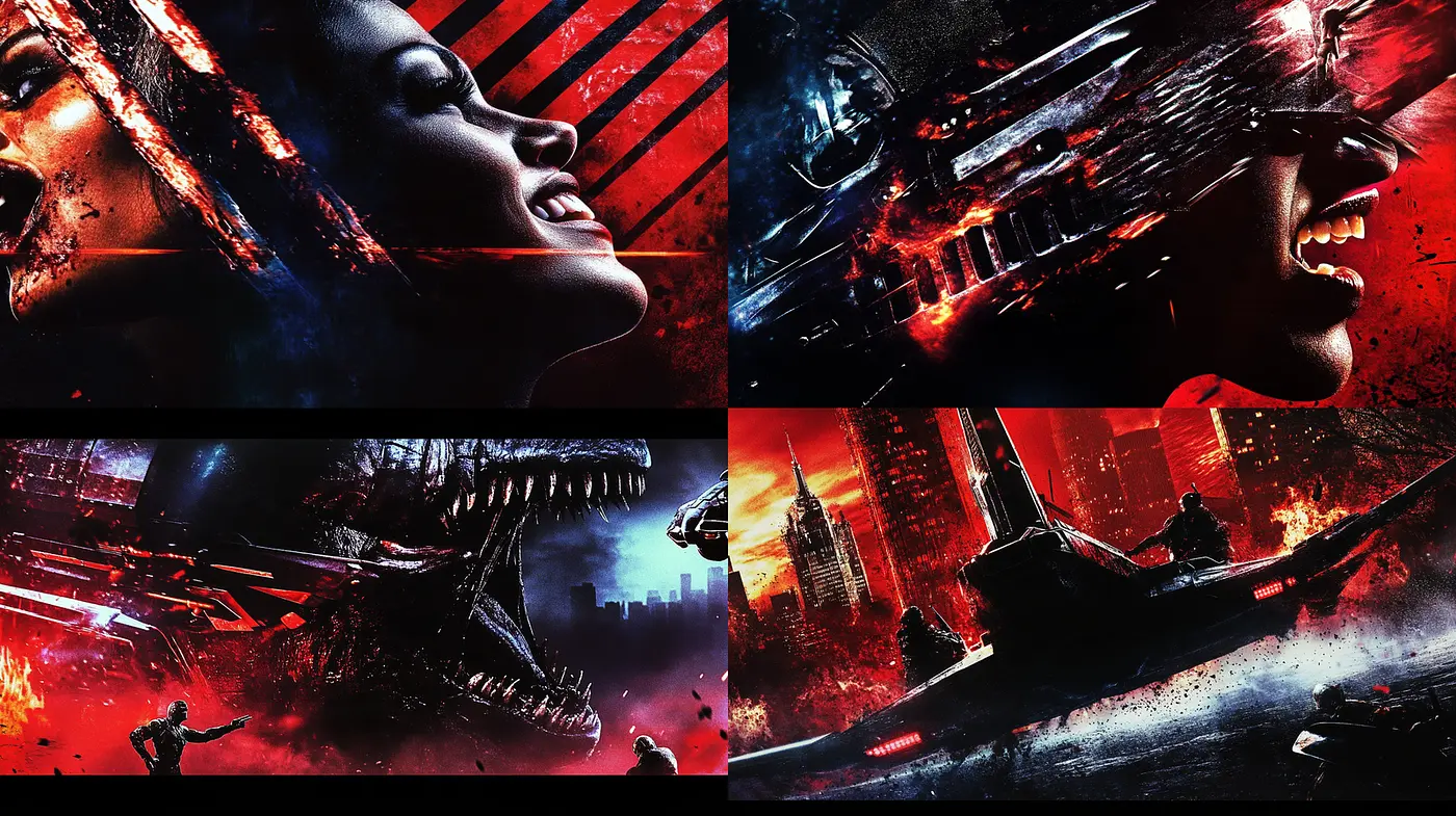Dynamic and Intense Futuristic Action Aesthetic - Midjourney sref style