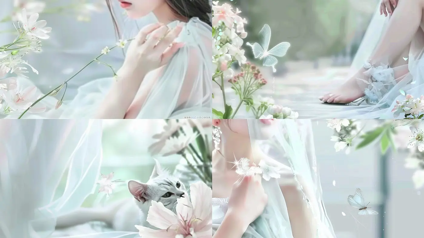 Ethereal Pastel Dreamscape: A Soft-Hued Reverie of Serenity - Midjourney sref style