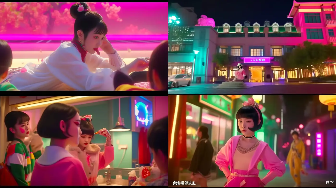 Neon Nostalgia: A Luminous Homage to Contemporary Asian Nightscapes - Midjourney sref style