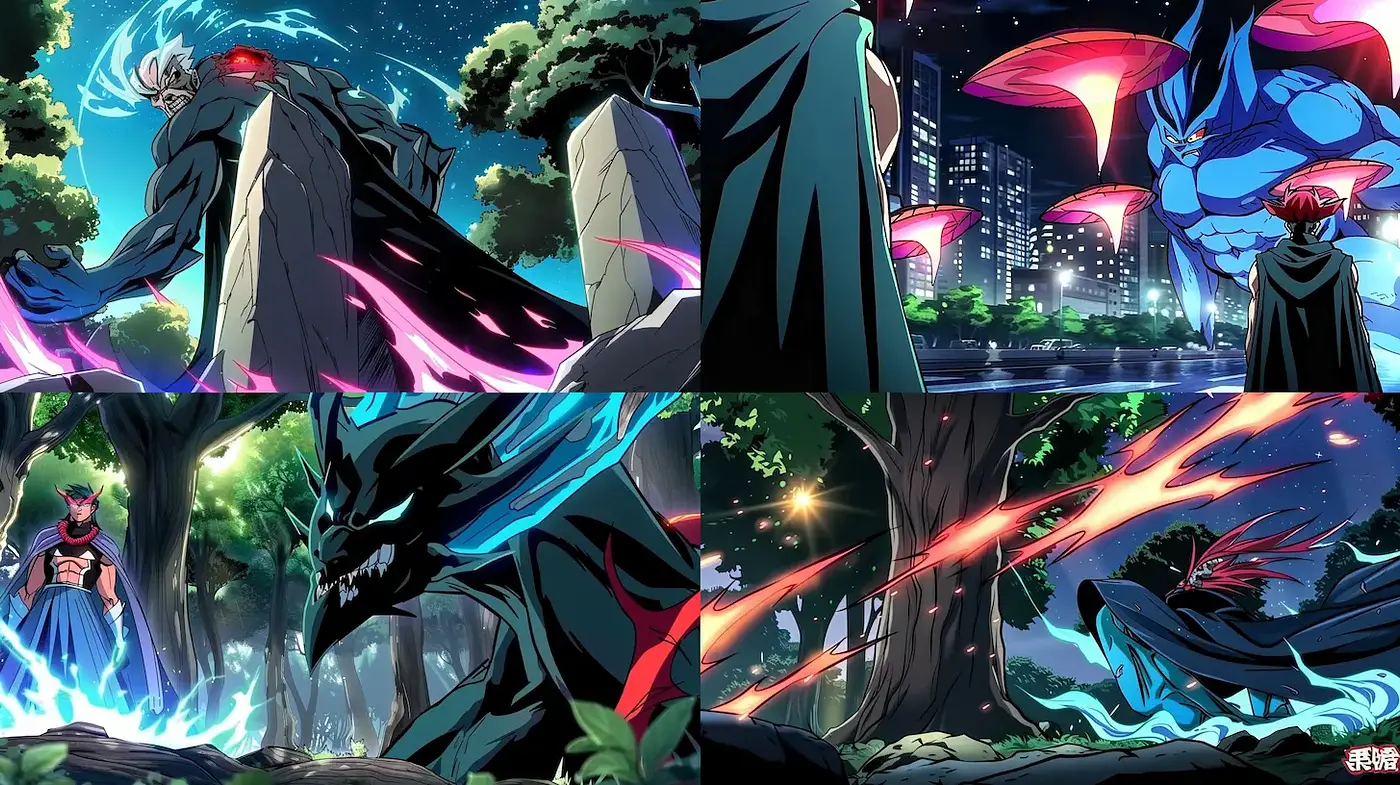 Dynamic, vividly stylized anime-inspired visuals with an ethereal undertone - Midjourney sref style