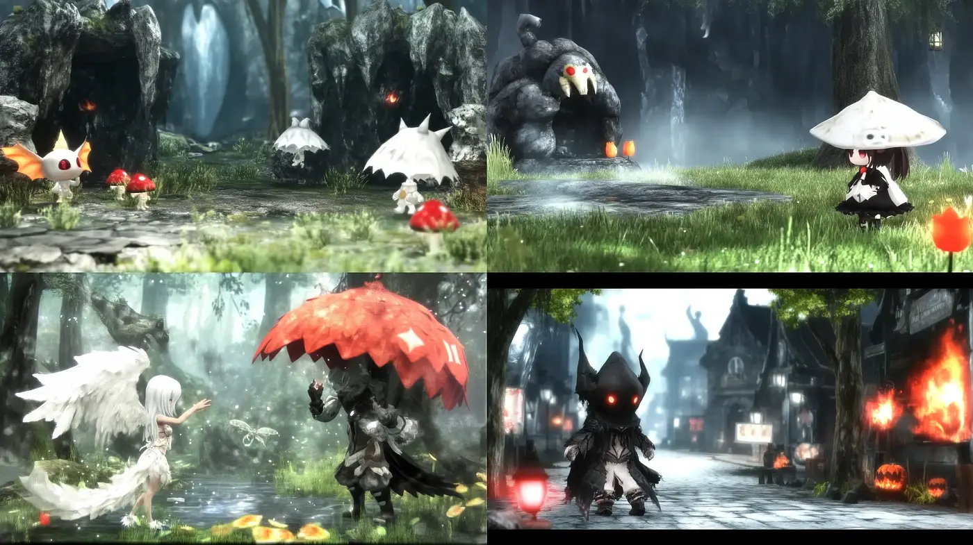 Mystical Enchantment in a Sombre Palette - Midjourney sref style